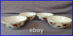 Royal Albert Old Country Roses Casual Classics 1999 Cereal Bowls Set of 4