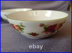 Royal Albert Old Country Roses Casual Classics 1999 Cereal Bowls Set of 4