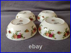 Royal Albert Old Country Roses Casual Classics 1999 Cereal Bowls Set of 4