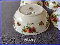 Royal Albert Old Country Roses Casual Classics 1999 Cereal Bowls Set of 4