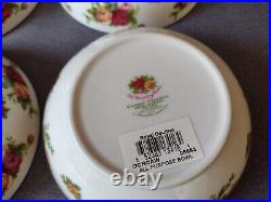 Royal Albert Old Country Roses Casual Classics 1999 Cereal Bowls Set of 4