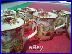 Royal Albert Old Country Roses Celebration 6 Coffee Mugs