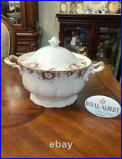 Royal Albert Old Country Roses Celebration Large Soup Tureen / Lid HARD TO FIND