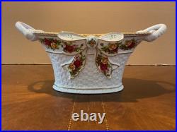 Royal Albert Old Country Roses Centerpiece Fruit Basket 17 inch