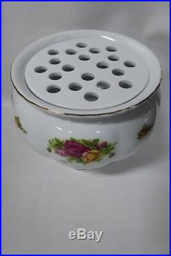 Royal Albert Old Country Roses Ceramic Porcelain China Float Vase Rose Bowl