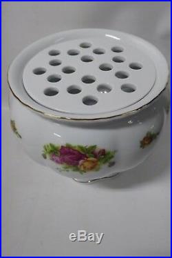 Royal Albert Old Country Roses Ceramic Porcelain China Float Vase Rose Bowl