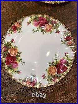 Royal Albert Old Country Roses China 7 Place Setting Tea Set W Extras 21 Pieces