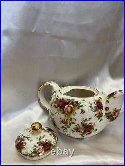 Royal Albert Old Country Roses China Teapot. Never Used