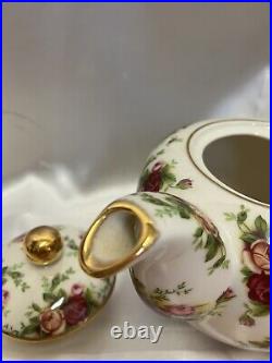 Royal Albert Old Country Roses China Teapot. Never Used