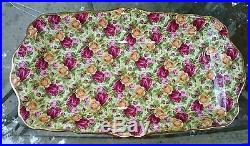 Royal Albert Old Country Roses Chintz Collection 1999 Large Sandwich Tray 12