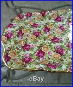 Royal Albert Old Country Roses Chintz Collection 1999 Large Sandwich Tray 12