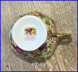 Royal Albert Old Country Roses Chintz Collection Footed Teacup new