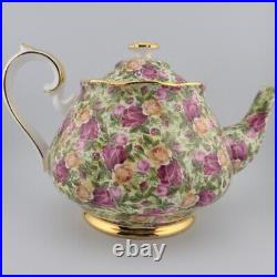 Royal Albert Old Country Roses Chintz Collection Teapot 1999 England PLEASE READ