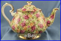 Royal Albert Old Country Roses Chintz Collection Teapot Mint Condition