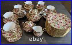 Royal Albert Old Country Roses Chintz Collection teaset 41 pc RARE