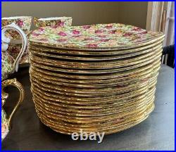 Royal Albert Old Country Roses Chintz Collection teaset 41 pc RARE