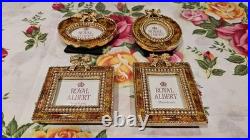Royal Albert Old Country Roses Chintz Minature Picture Frames Four