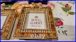 Royal Albert Old Country Roses Chintz Minature Picture Frames Four