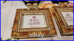 Royal Albert Old Country Roses Chintz Minature Picture Frames Four