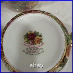 Royal Albert Old Country Roses Chintz Porcelain Mugs Set of 8 Floral 1999