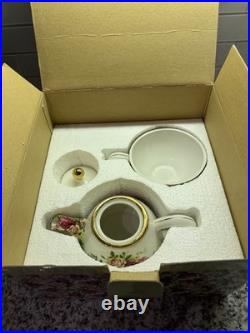 Royal Albert Old Country Roses Chintz Tea For One Teapot With Cup & Saucer