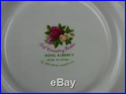 Royal Albert Old Country Roses Chintz Tea Pot & (4) Cups & Saucers MINT