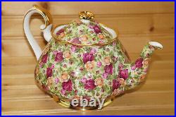 Royal Albert Old Country Roses Chintz Teapot, 4 3/4, with Lid
