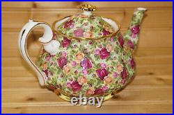Royal Albert Old Country Roses Chintz Teapot, 4 3/4, with Lid