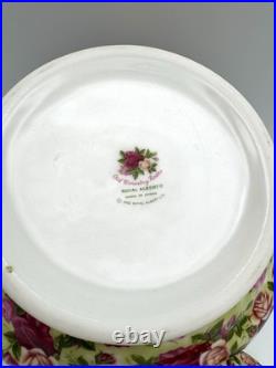 Royal Albert Old Country Roses Chintz Teapot, Creamer, Sugar & Tray, Set of 4