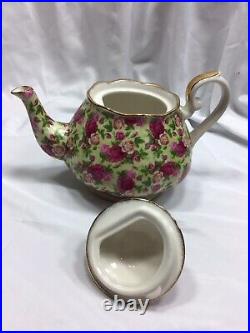 Royal Albert Old Country Roses Chintz Teapot Cups And Saucers 2002