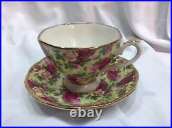 Royal Albert Old Country Roses Chintz Teapot Cups And Saucers 2002