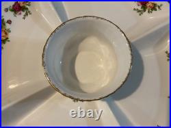 Royal Albert Old Country Roses Chip And Dip Tray With Bowl
