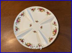 Royal Albert Old Country Roses Chip And Dip Tray With Bowl