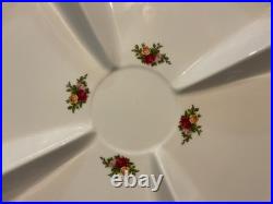 Royal Albert Old Country Roses Chip And Dip Tray With Bowl