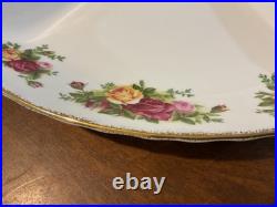 Royal Albert Old Country Roses Chip And Dip Tray With Bowl