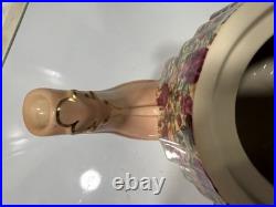 Royal Albert Old Country Roses Chitz Large Teapot Ceramic Paul Cardew 1996 EUC