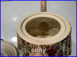 Royal Albert Old Country Roses Chitz Large Teapot Ceramic Paul Cardew 1996 EUC Royal Albert Old Country Roses Chitz Large Teapot Ceramic Paul Cardew 1996 EUC