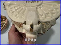Royal Albert Old Country Roses Chitz Large Teapot Ceramic Paul Cardew 1996 EUC