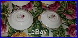 Royal Albert Old Country Roses Chrismtas Ornaments 6 Miniature Teacups