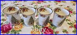 Royal Albert Old Country Roses Christmas Magic Four Mugs