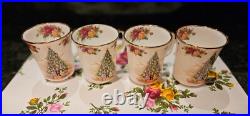 Royal Albert Old Country Roses Christmas Magic Four Mugs Royal Albert Old Country Roses Christmas Magic Four Mugs
