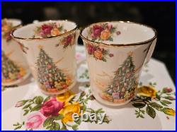 Royal Albert Old Country Roses Christmas Magic Four Mugs Royal Albert Old Country Roses Christmas Magic Four Mugs