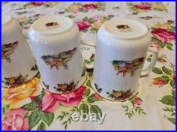 Royal Albert Old Country Roses Christmas Magic Four Mugs