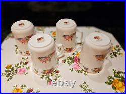 Royal Albert Old Country Roses Christmas Magic Four Mugs Royal Albert Old Country Roses Christmas Magic Four Mugs