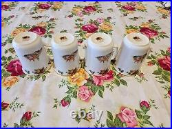 Royal Albert Old Country Roses Christmas Magic Four Mugs