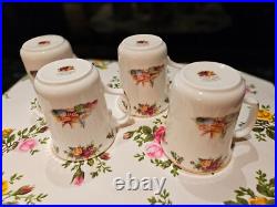 Royal Albert Old Country Roses Christmas Magic Four Mugs Royal Albert Old Country Roses Christmas Magic Four Mugs