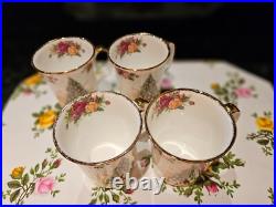 Royal Albert Old Country Roses Christmas Magic Four Mugs Royal Albert Old Country Roses Christmas Magic Four Mugs