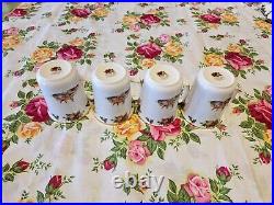 Royal Albert Old Country Roses Christmas Magic Four Mugs