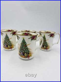 Royal Albert Old Country Roses Christmas Magic Porcelain England Coffee Mugs Set Royal Albert Old Country Roses Christmas Magic Porcelain England Coffee Mugs Set