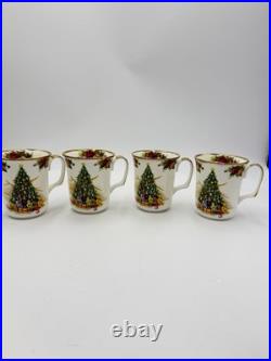 Royal Albert Old Country Roses Christmas Magic Porcelain England Coffee Mugs Set Royal Albert Old Country Roses Christmas Magic Porcelain England Coffee Mugs Set